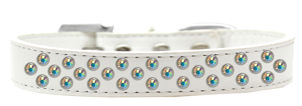 Dog, Puppy & Pet Fashion  Collar, "Aurora Borealis Crystal Rimsets Sprinkles"