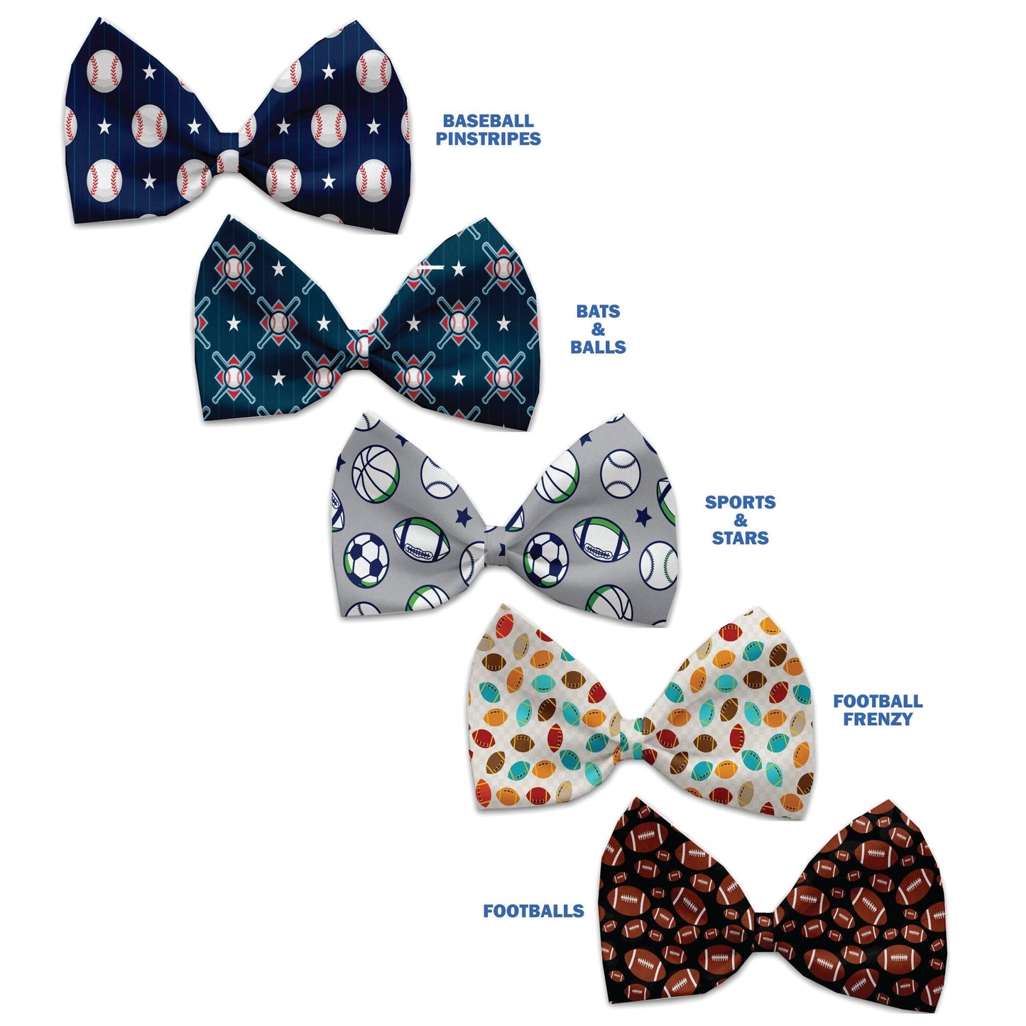 Pet, Dog and Cat Bow Ties, "Sports Group" *Available in 5 different pattern options!*