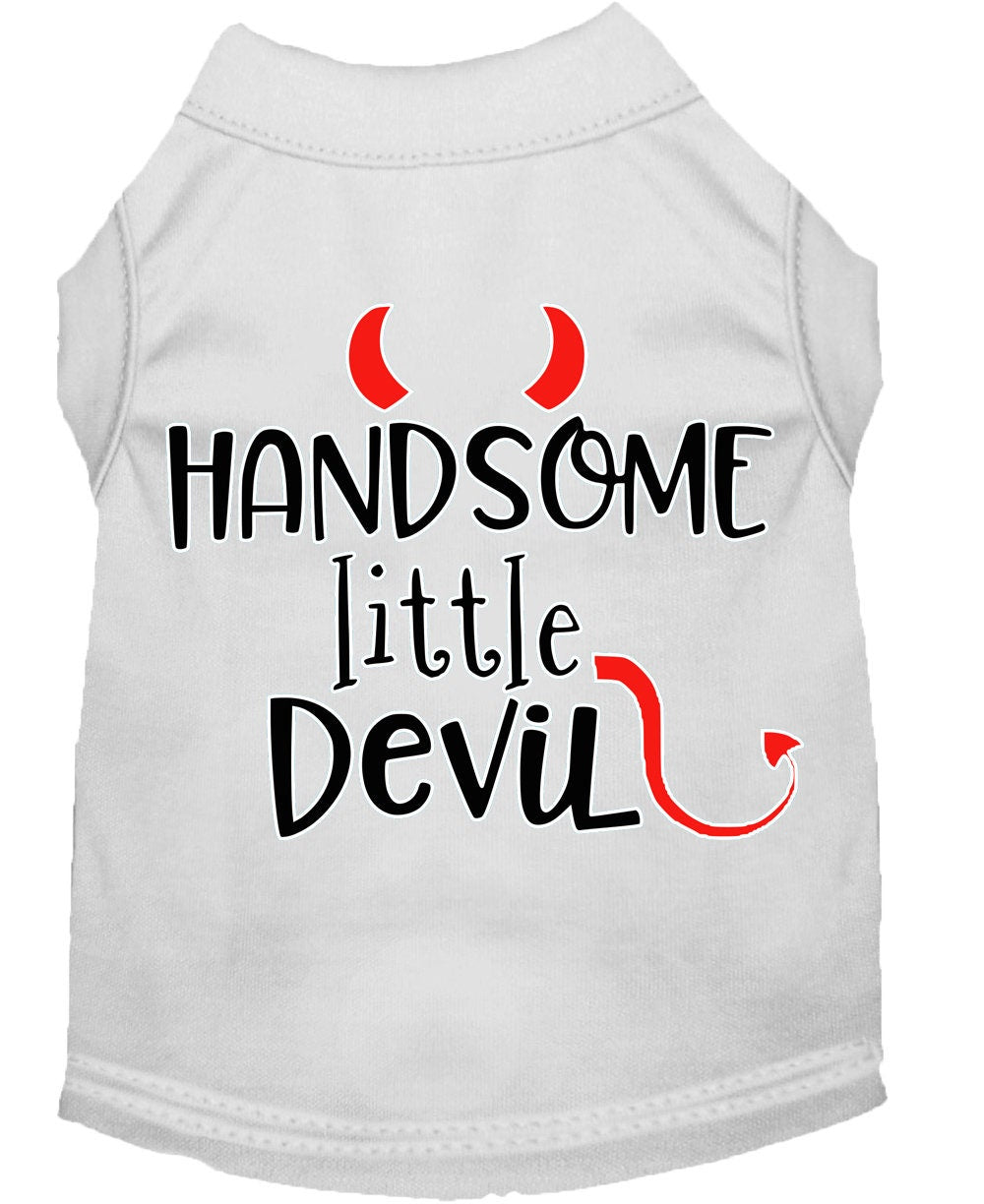 Pet Dog & Cat Shirt Screen Printed, "Handsome Little Devil"