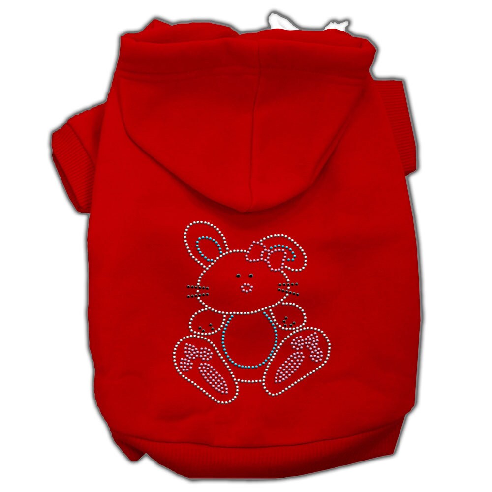 Pet, Dog & Cat Hoodie Rhinestone, "Bunny"