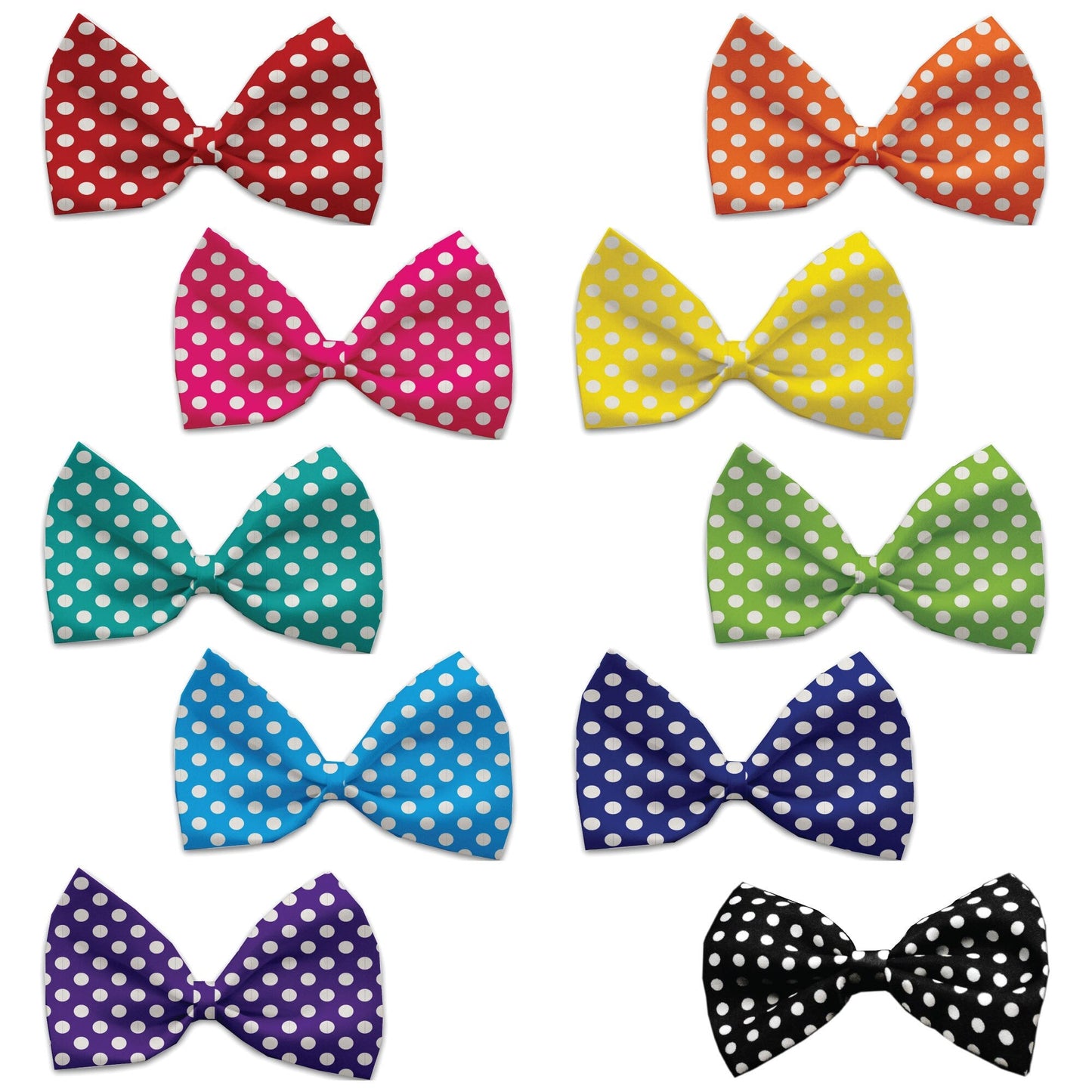 Pet, Dog and Cat Bow Ties, "Swiss Dots Group" *Available in 10 different pattern options!*