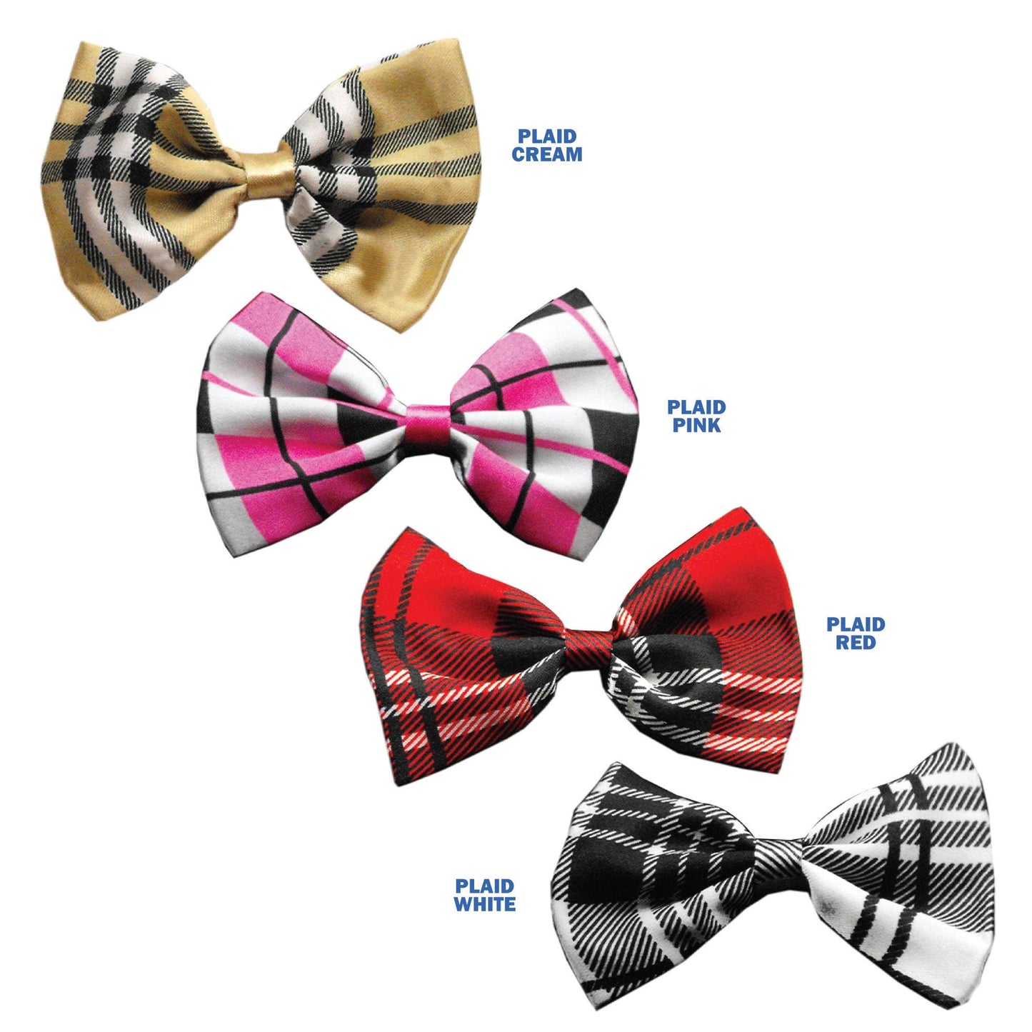 Pet, Dog and Cat Bow Ties, "Classic Plaids" *Choose from 4 different options!*