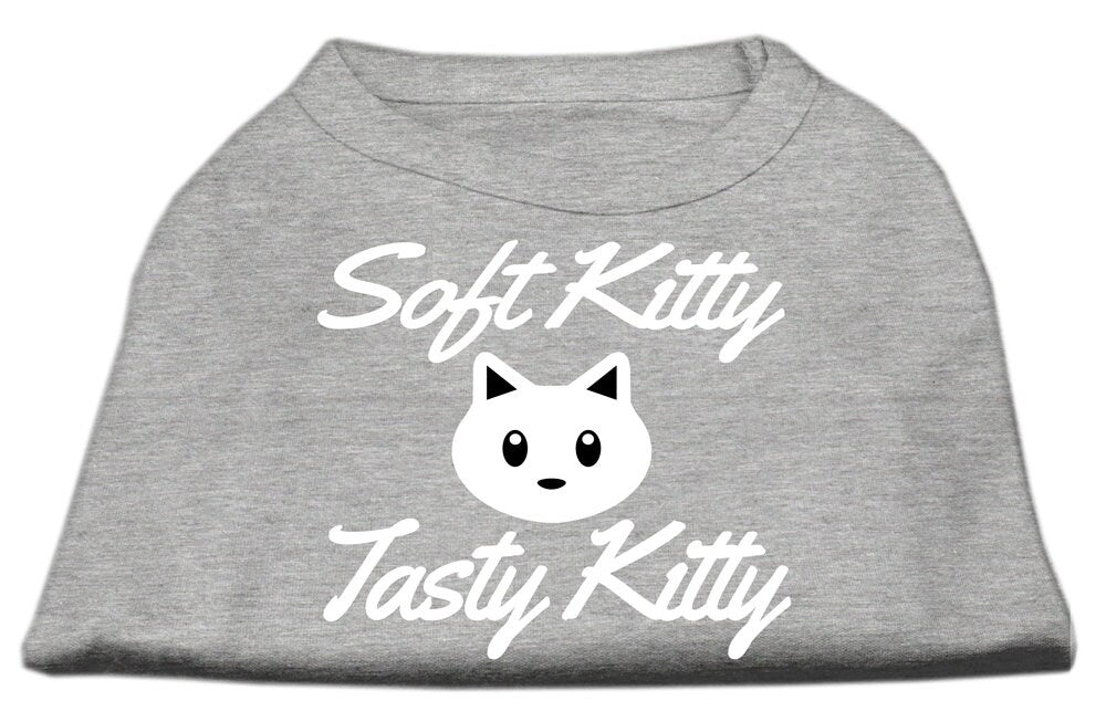 Pet Dog & Cat Shirt Screen Printed, "Soft Kitty, Tasty Kitty"