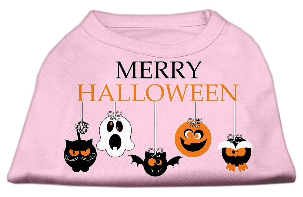 Pet Dog & Cat Shirt Screen Printed, "Merry Halloween"