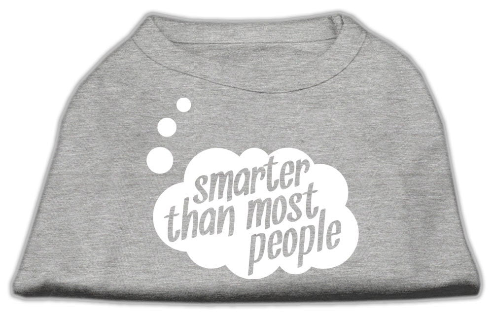 Pet Dog & Cat Shirt Screen Printed, "Smarter Than Most People"