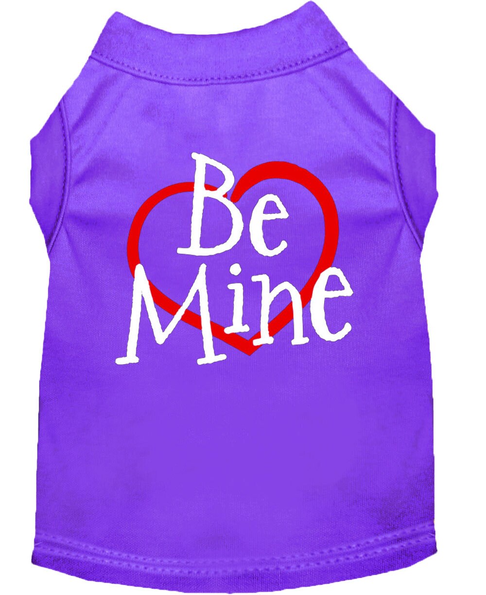 Pet Dog & Cat Shirt Screen Printed, "Be Mine"