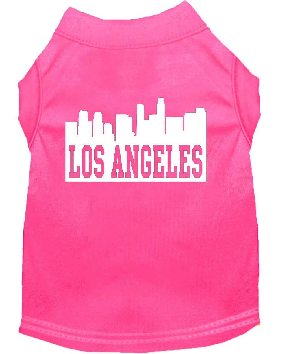 Pet Dog & Cat Shirt Screen Printed, "Los Angeles Skyline"