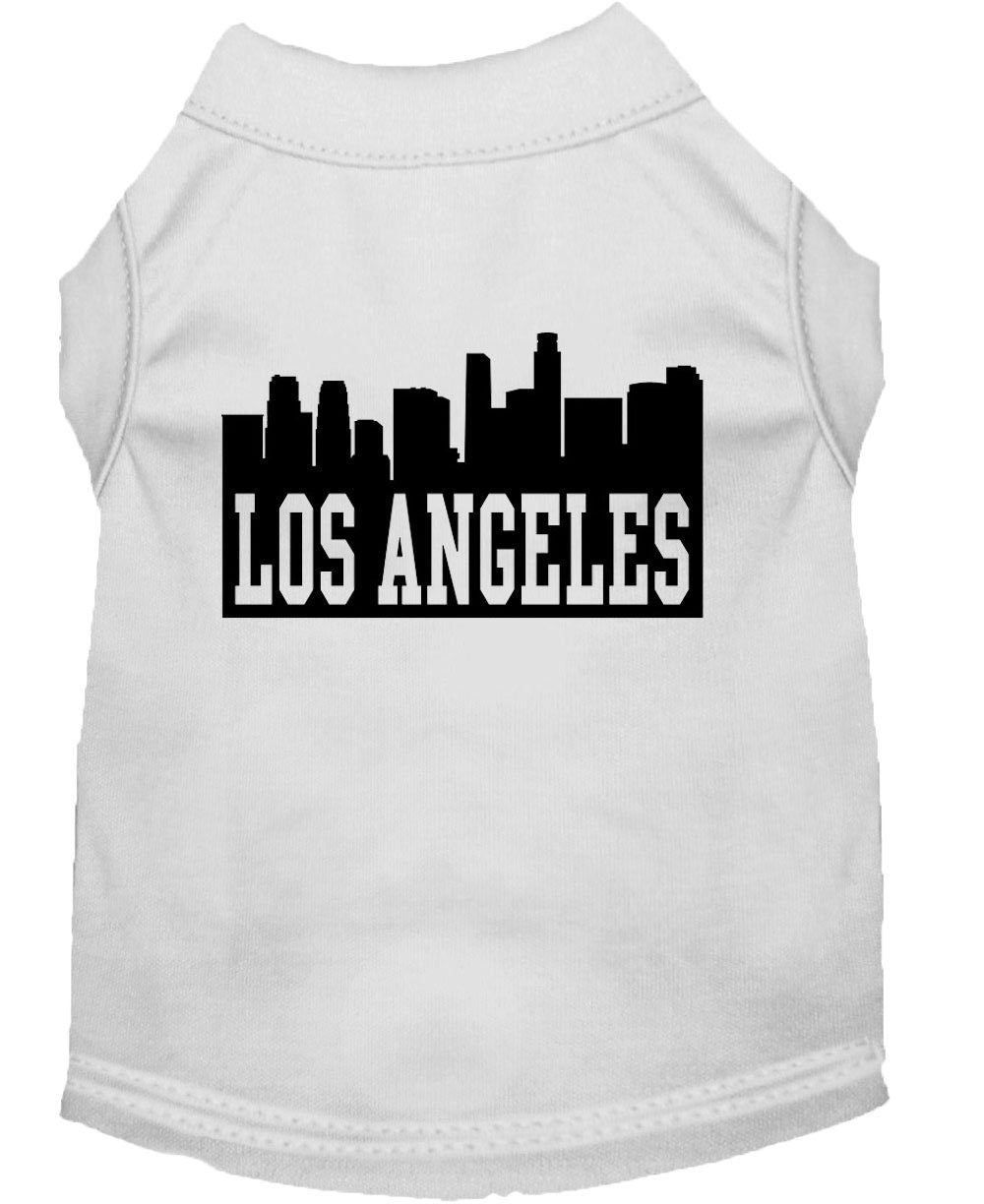 Pet Dog & Cat Shirt Screen Printed, "Los Angeles Skyline"