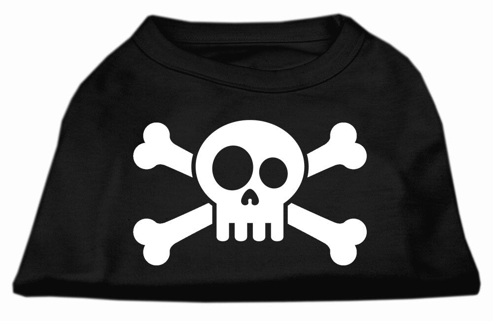 Pet Dog & Cat Shirt Screen Printed, "Skull Crossbones"