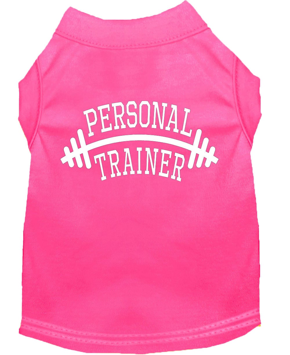 Pet Dog & Cat Shirt Screen Printed, "Personal Trainer"