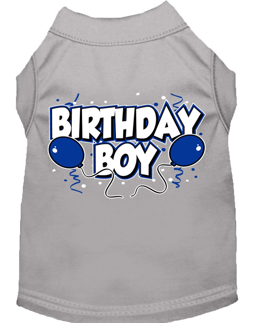 Pet Dog & Cat Shirt Screen Printed, "Birthday Boy"