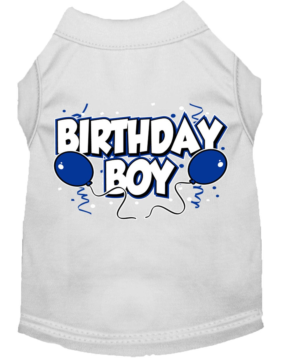 Pet Dog & Cat Shirt Screen Printed, "Birthday Boy"