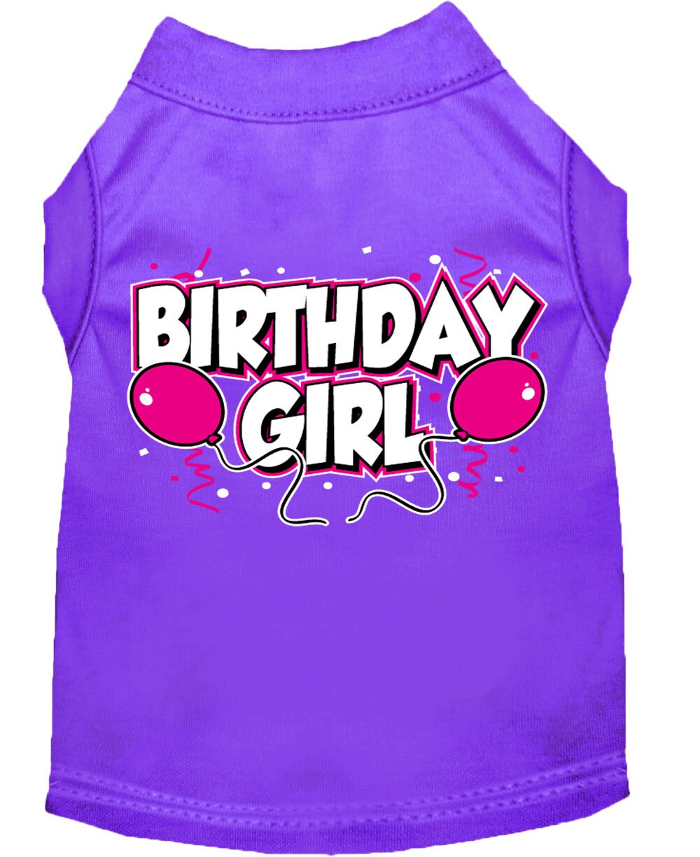 Pet Dog & Cat Shirt Screen Printed, "Birthday Girl"