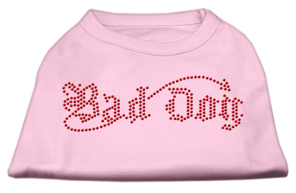 Pet Dog & Cat Shirt Rhinestone, "Bad Dog"