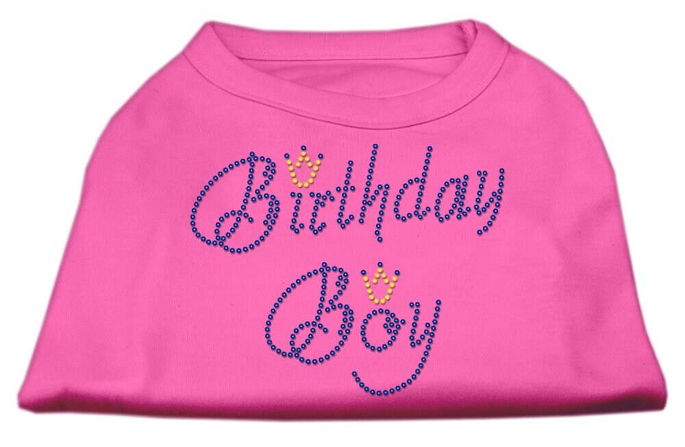 Pet Dog & Cat Shirt Rhinestone, "Birthday Boy"