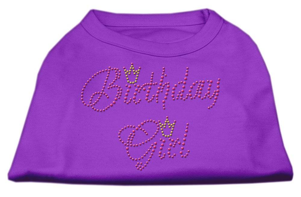 Pet Dog & Cat Shirt Rhinestone, "Birthday Girl"