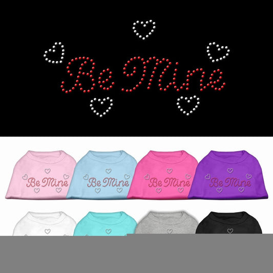 Valentine's Day Pet Dog & Cat Shirt Rhinestone, "Be Mine"