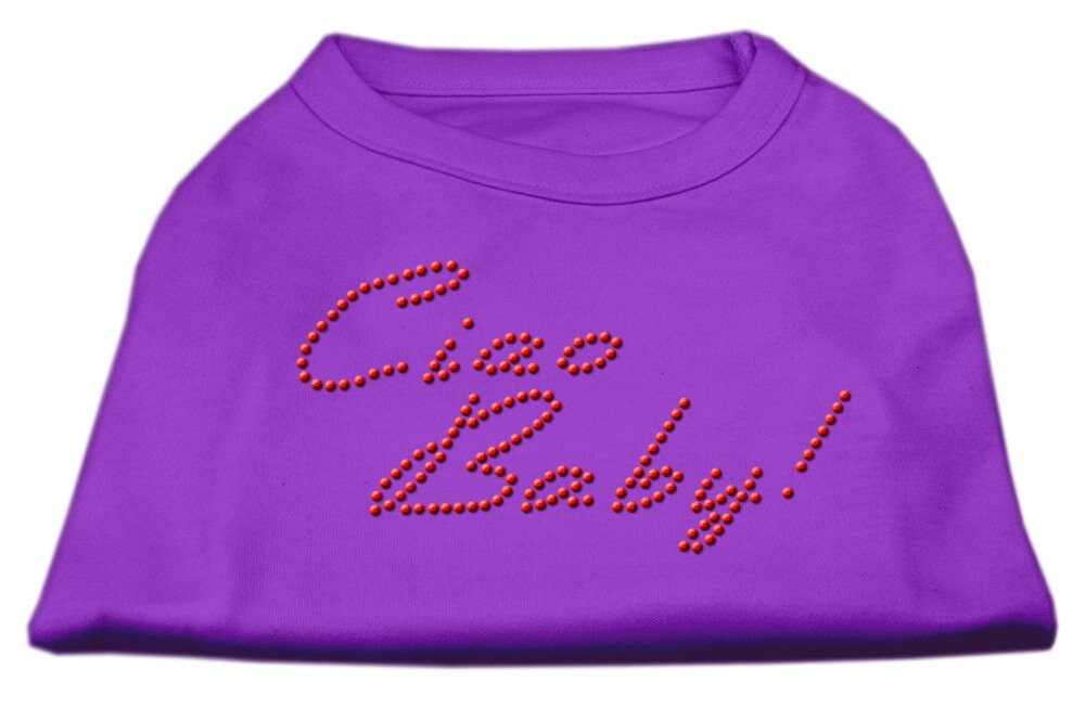 Pet Dog & Cat Shirt Rhinestone, "Ciao Baby"