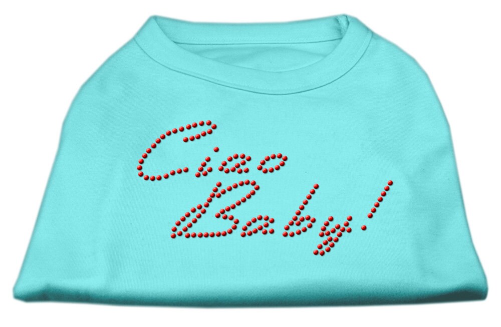 Pet Dog & Cat Shirt Rhinestone, "Ciao Baby"