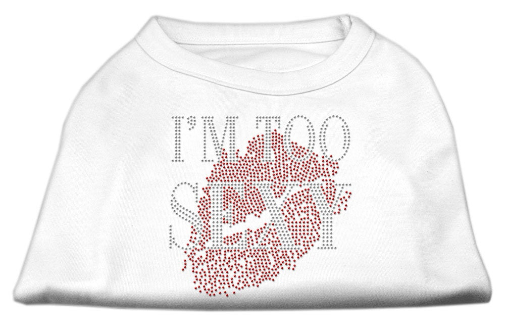 Pet Dog & Cat Shirt Rhinestone, "I'm Too Sexy"