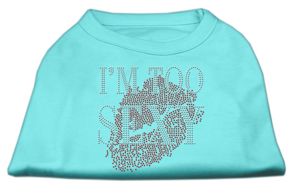 Pet Dog & Cat Shirt Rhinestone, "I'm Too Sexy"