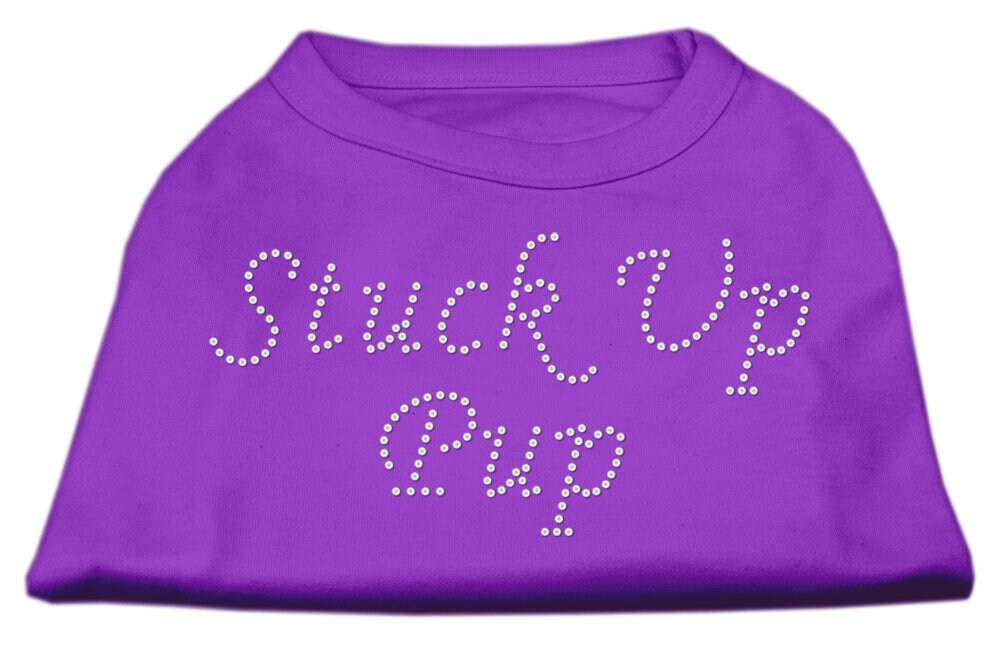 Pet Dog & Cat Shirt Rhinestone, "Stuck Up Pup"