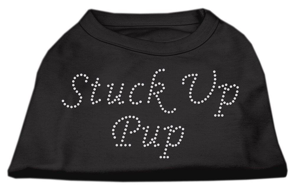 Pet Dog & Cat Shirt Rhinestone, "Stuck Up Pup"