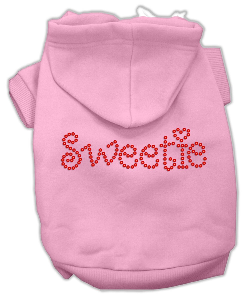 Pet, Dog & Cat Hoodie Rhinestone, "Sweetie"