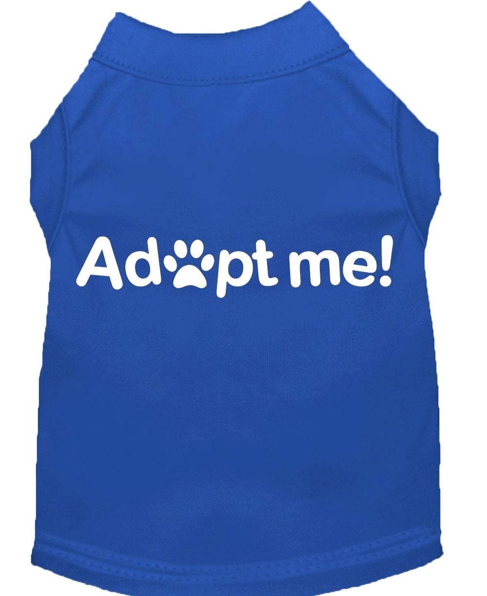 Pet Dog & Cat Shirt Screen Printed, "Adopt Me"