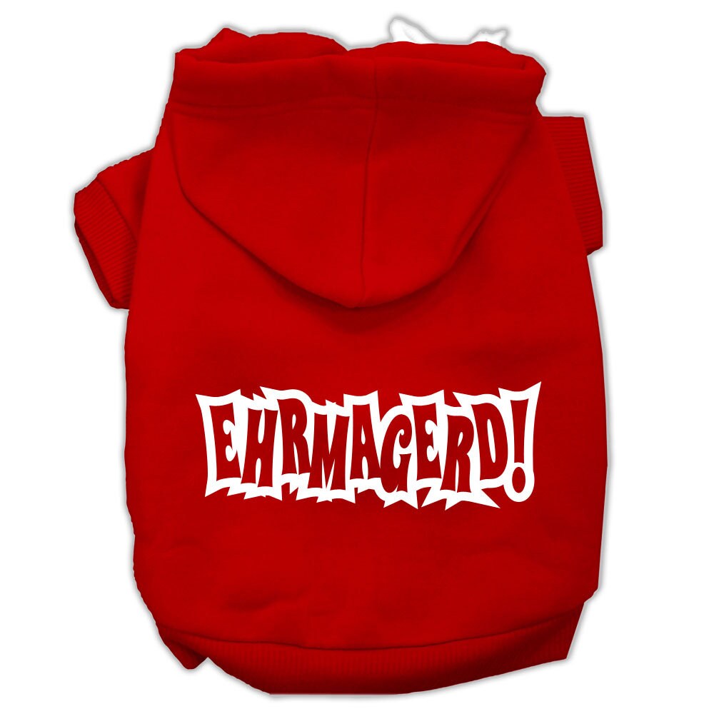 Pet, Dog & Cat Hoodie Screen Printed, "Ehrmagerd"