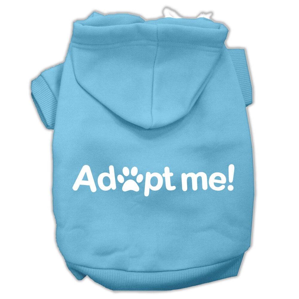 Pet, Dog & Cat Hoodie Screen Printed, "Adopt Me"