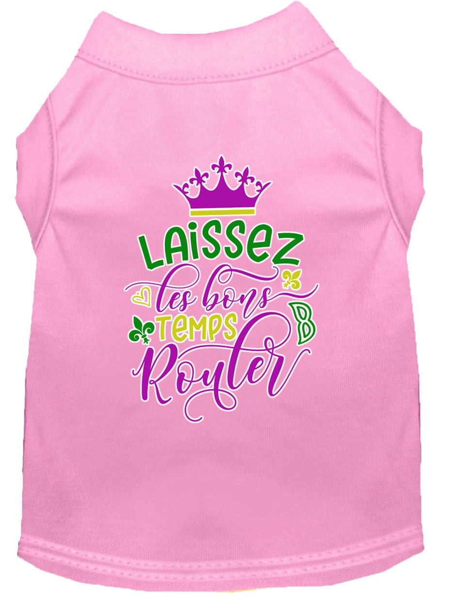 Pet Dog & Cat Shirt Screen Printed, "Laissez Les Bons Temps Rouler"