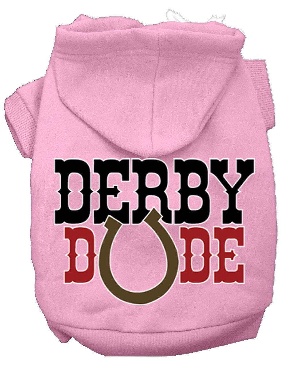 Pet, Dog & Cat Hoodie Screen Printed, "Derby Dude"