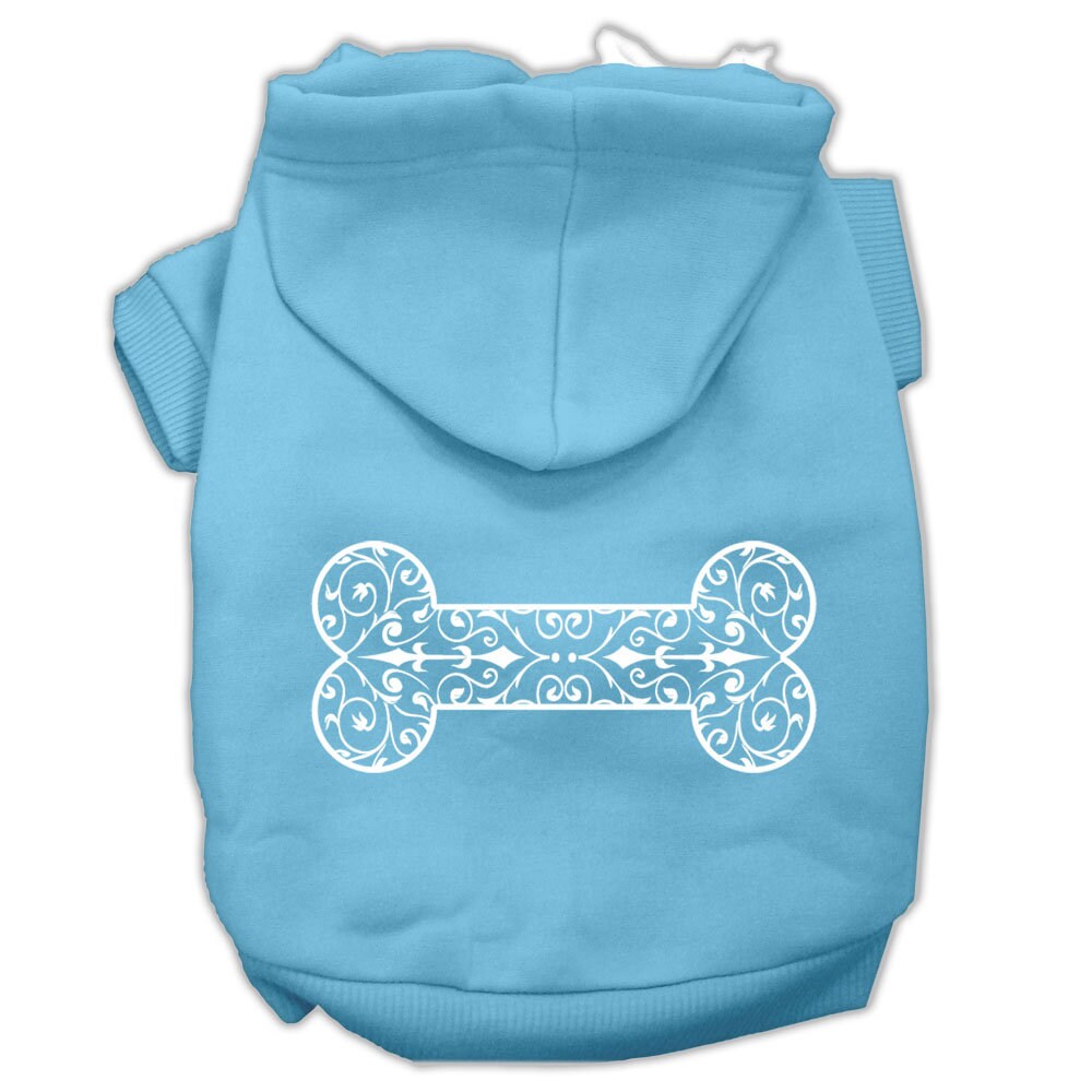 Pet, Dog & Cat Hoodie Screen Printed, "Henna Bone"