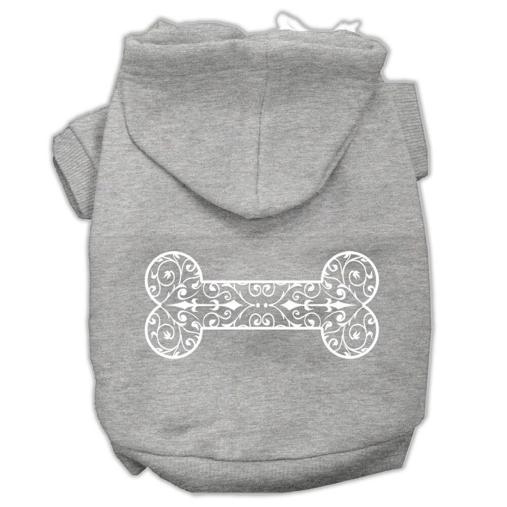 Pet, Dog & Cat Hoodie Screen Printed, "Henna Bone"