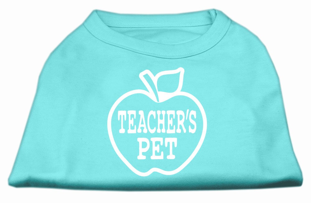 Pet Dog & Cat Shirt Screen Printed, "Teacher's Pet"