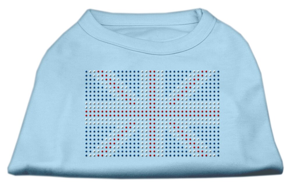 Pet Dog & Cat Shirt Rhinestone, "British Flag"