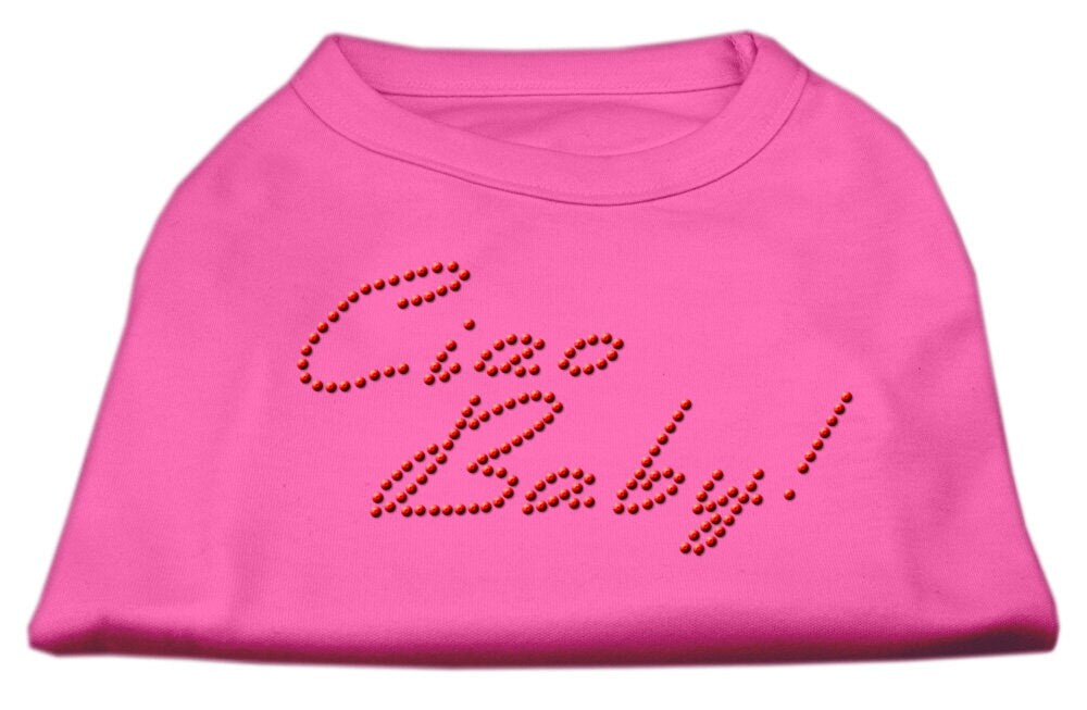 Pet Dog & Cat Shirt Rhinestone, "Ciao Baby"