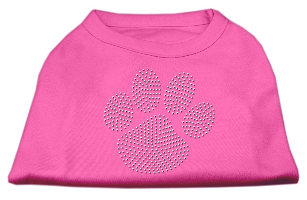 Pet Dog & Cat Shirt Rhinestone, "Green Paw"