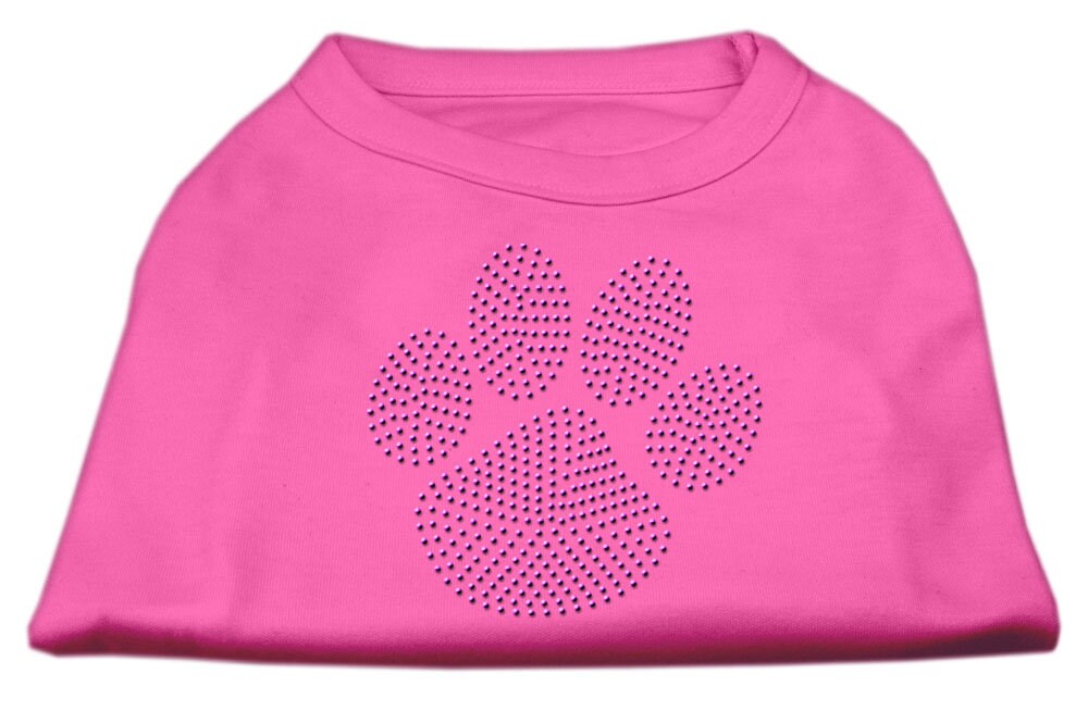 Pet Dog & Cat Shirt Rhinestone, "Purple Paw"