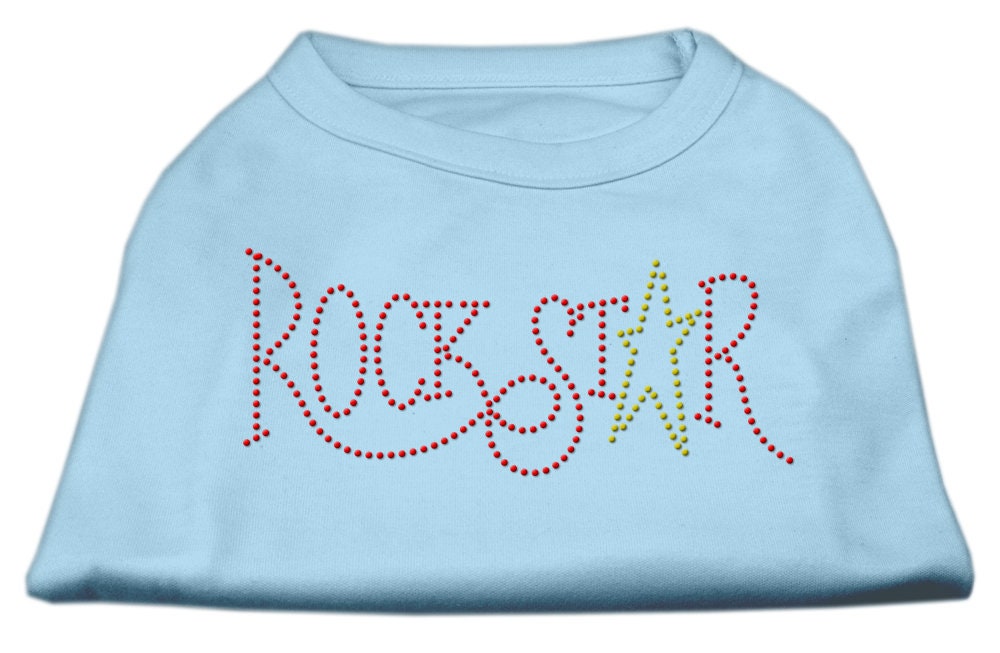 Pet Dog & Cat Shirt Rhinestone, "RockStar"