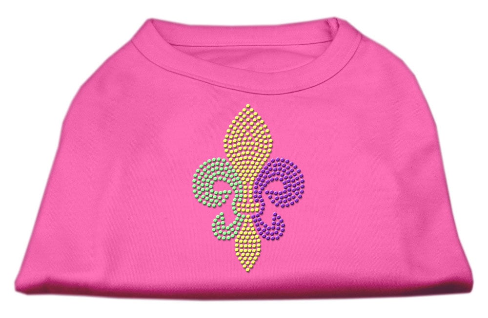 Pet Dog & Cat Shirt Rhinestone, "Mardi Gras Fleur De Lis"