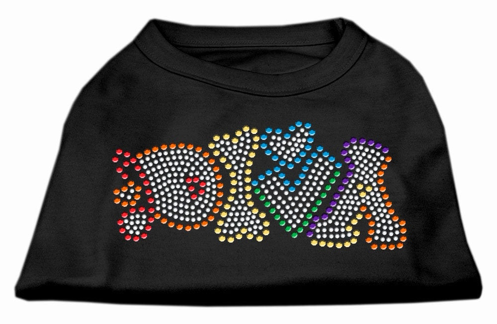 Pet Dog & Cat Shirt Rhinestone, "Technicolor Diva"