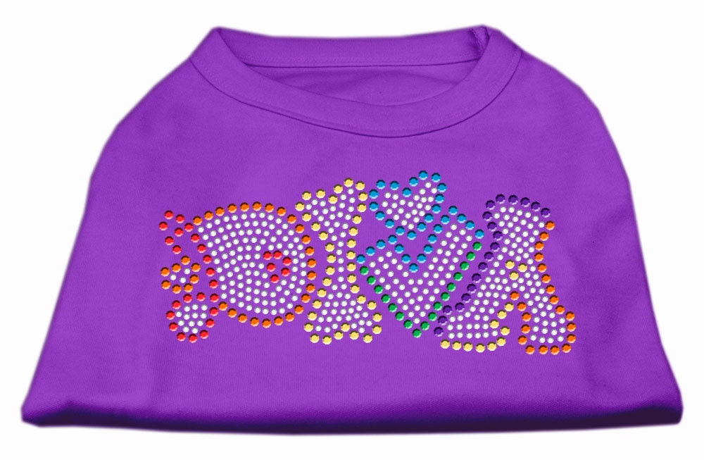 Pet Dog & Cat Shirt Rhinestone, "Technicolor Diva"