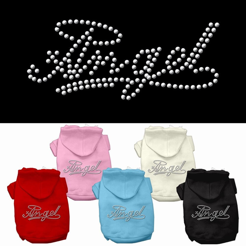 Pet, Dog & Cat Hoodie Rhinestone, "Angel"