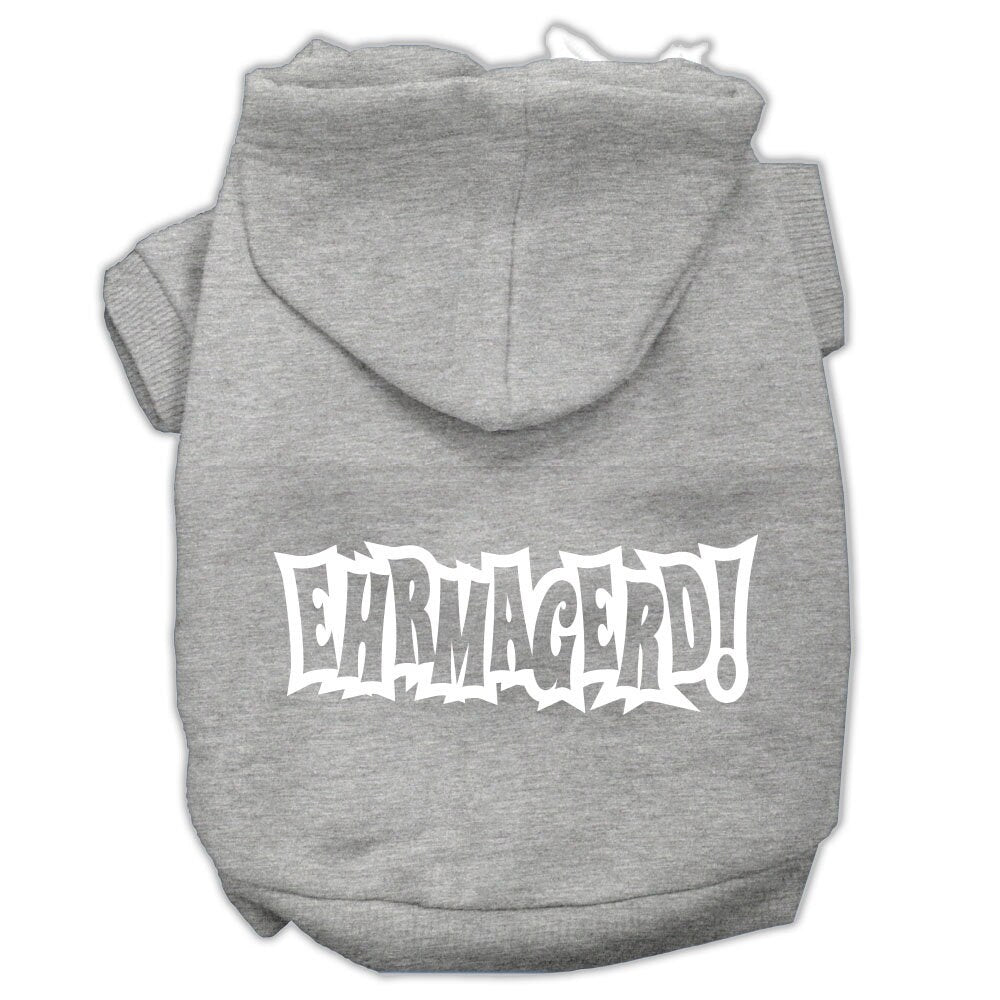 Pet, Dog & Cat Hoodie Screen Printed, "Ehrmagerd"