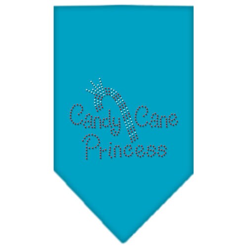 Christmas Pet and Dog Bandana Rhinestone, "Candy Cane Princess"