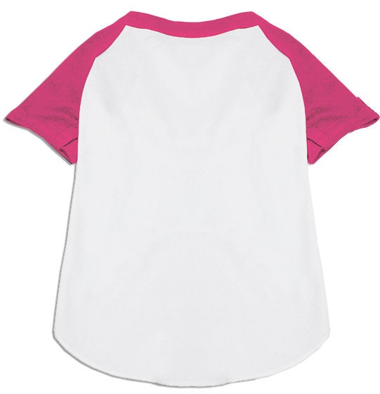 Pet Dog and Cat Raglan Baseball Team Shirt, "Custom Names & Numbers"