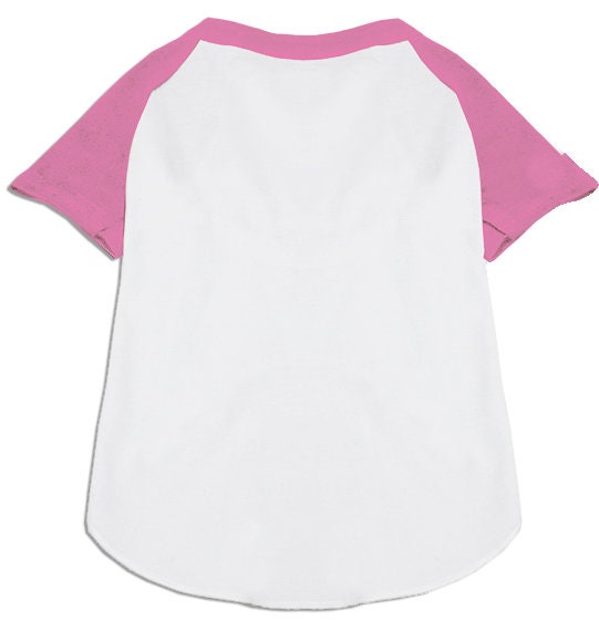 Pet Dog and Cat Raglan Baseball Team Shirt, "Custom Names & Numbers"