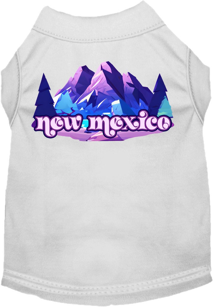 Pet Dog & Cat Screen Printed Shirt, "New Mexico Alpine Pawscape"